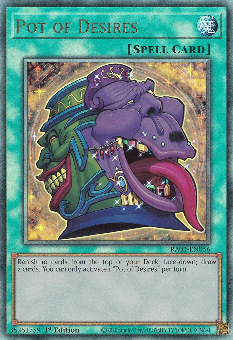 Pot of Desires RA01EN056 Ultimate Rare 1st Edition Nakijo