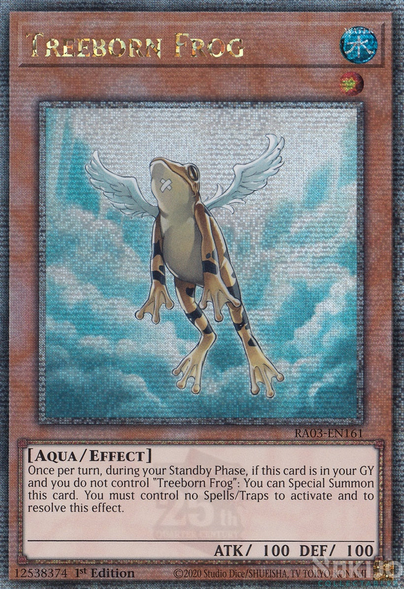 Treeborn Frog - RA03-EN161 - Quarter Century Secret Rare - 1st Edition ...