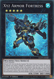 Xyz Armor Fortress Agov En040 Super Rare 1st Edition