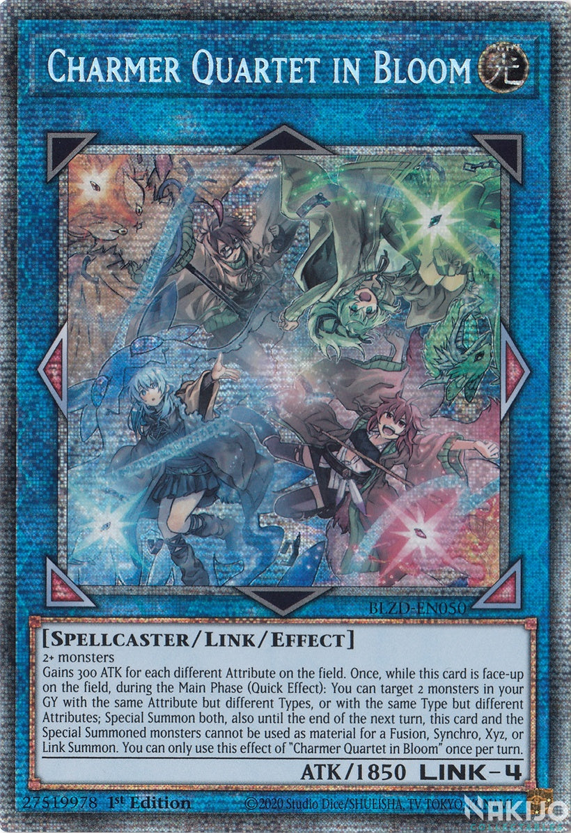 charmer link monsters Charmer Quartet in Bloom - BLZD-EN050 - Starlight Rare